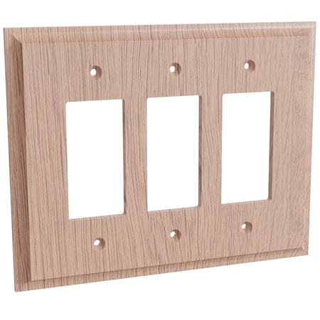 Designs Of Distinction Triple Levington Switch Plate - Red Oak 01453003AK1